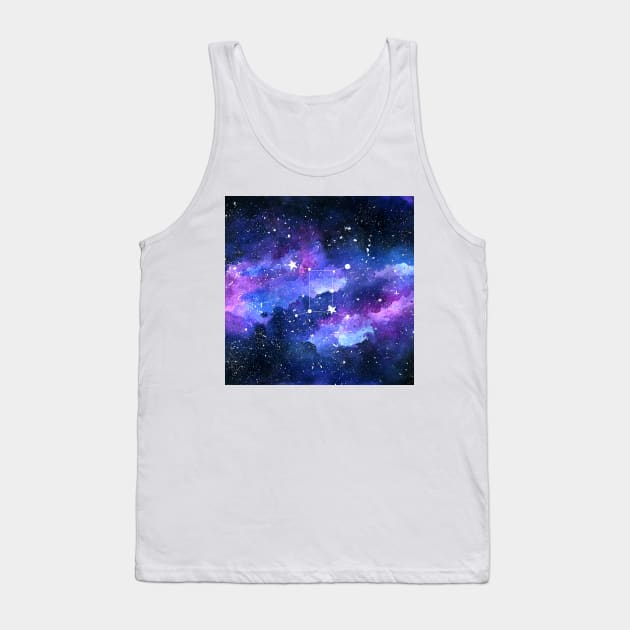 Galaxy Gemini Star Sign Tank Top by KathrinLegg